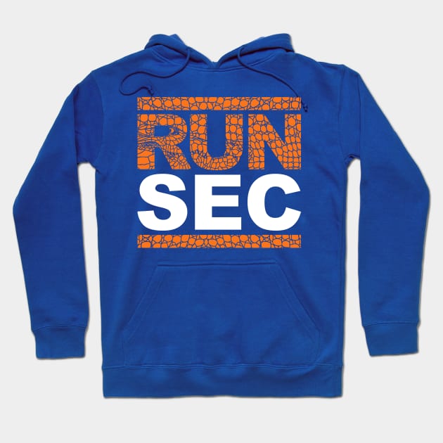 Run SEC Florida - On Blue Hoodie by humbulb